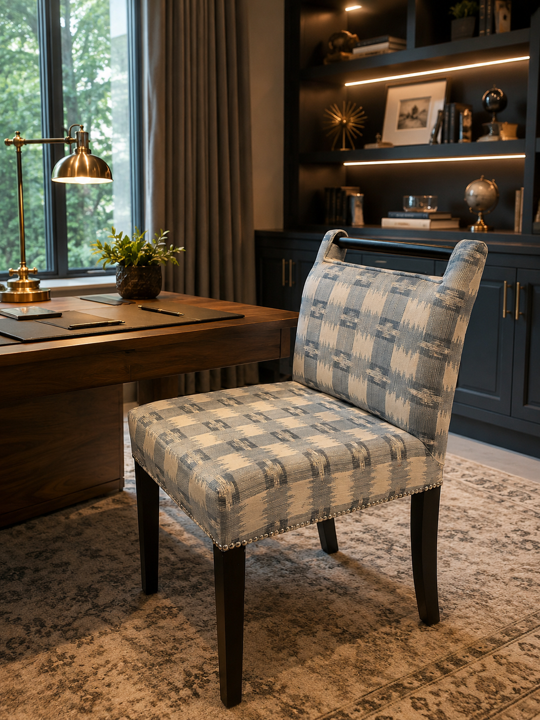 Chautauqua Starr Customs chair in a sophisticated commercial office and study setting